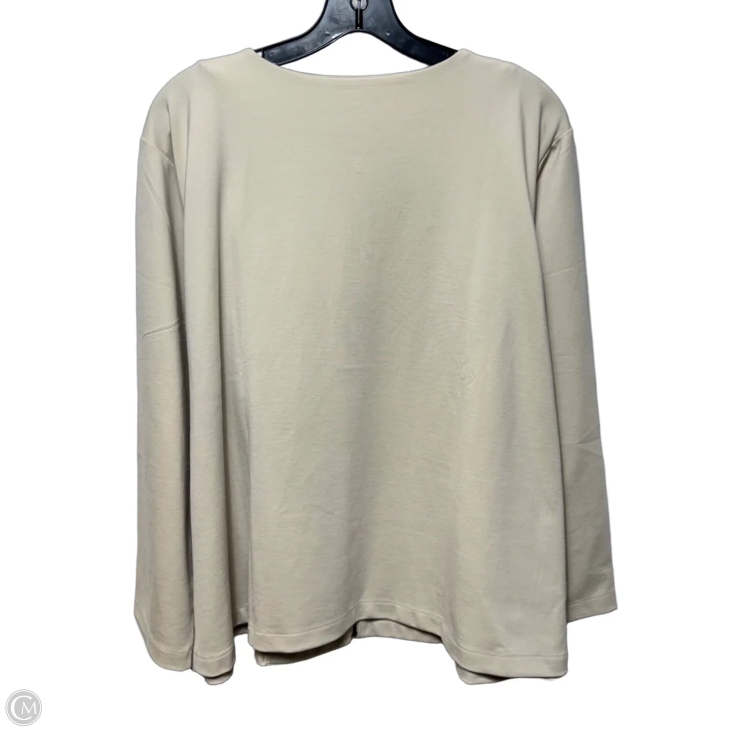 Parus Tencel Blend Jacket By Eileen Fisher In Tan, Size: 2x