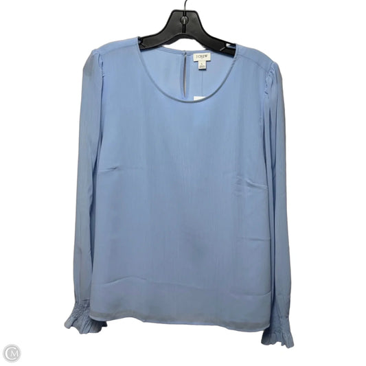 Top Long Sleeve By J. Crew In Blue, Size: L