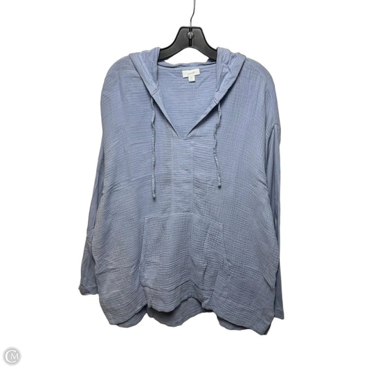 Hoodie Top Long Sleeve By Pure Jill In Purple, Size: L