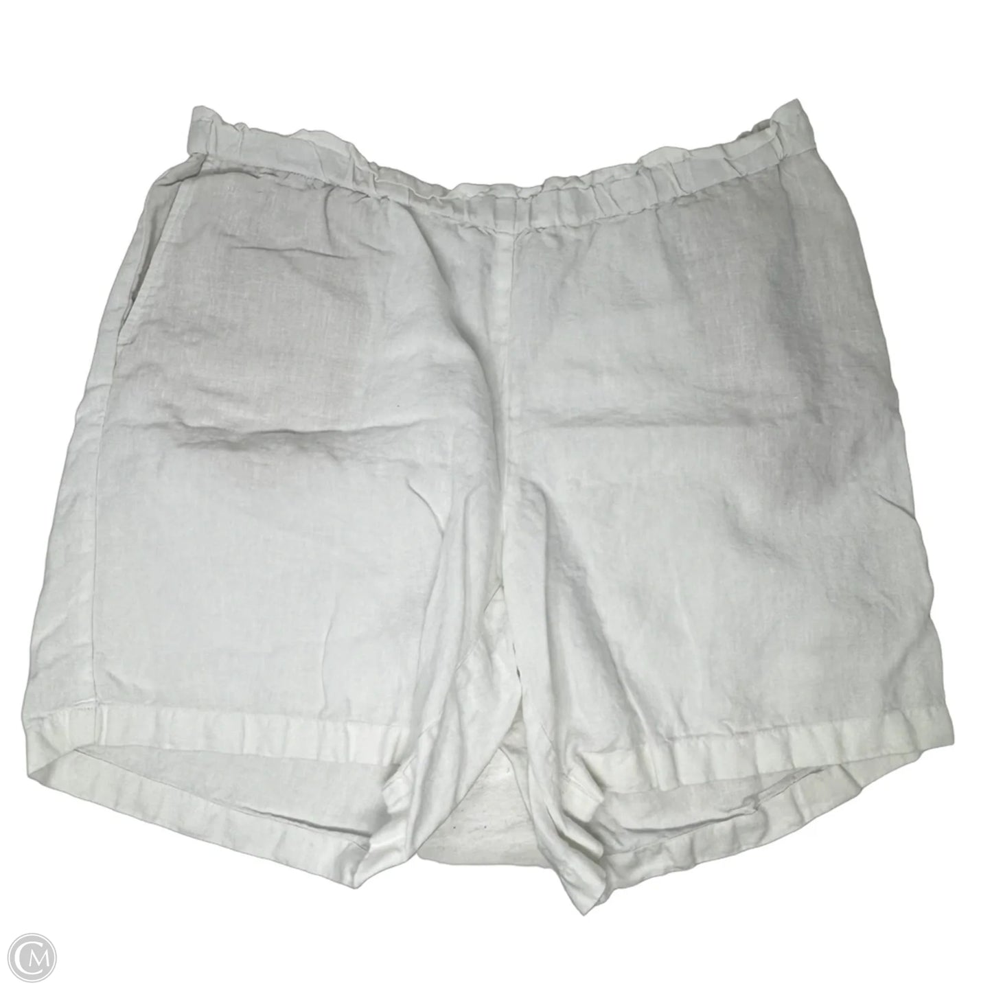 Linen Shorts By Pure Jill In White, Size: 1x