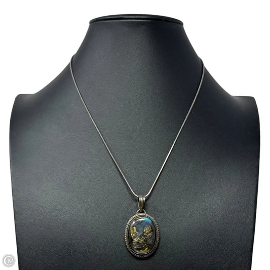 Labradorite Necklace Sterling Silver