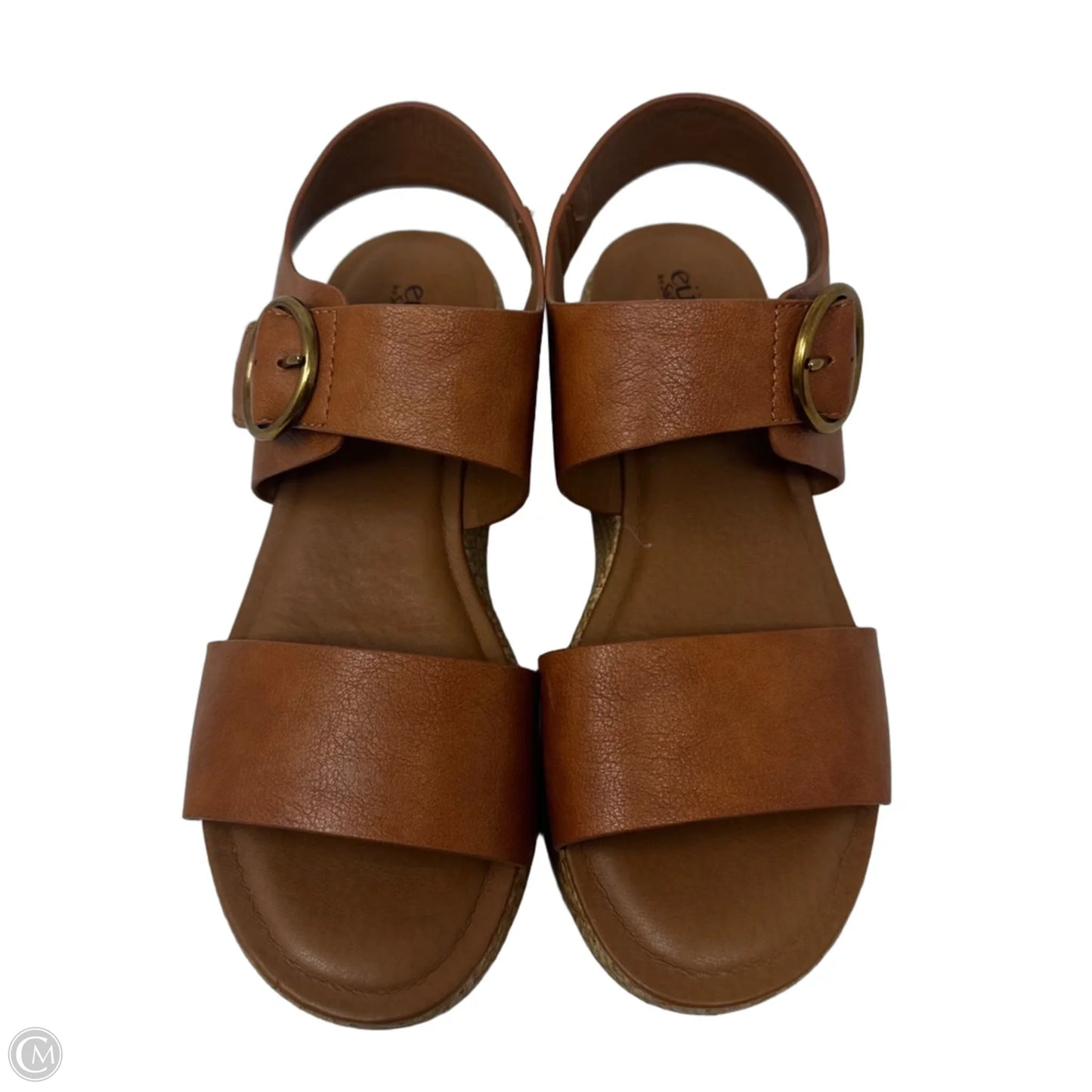 Finnly Sandals Heels Platform By Sofft In Tan, Size: 8