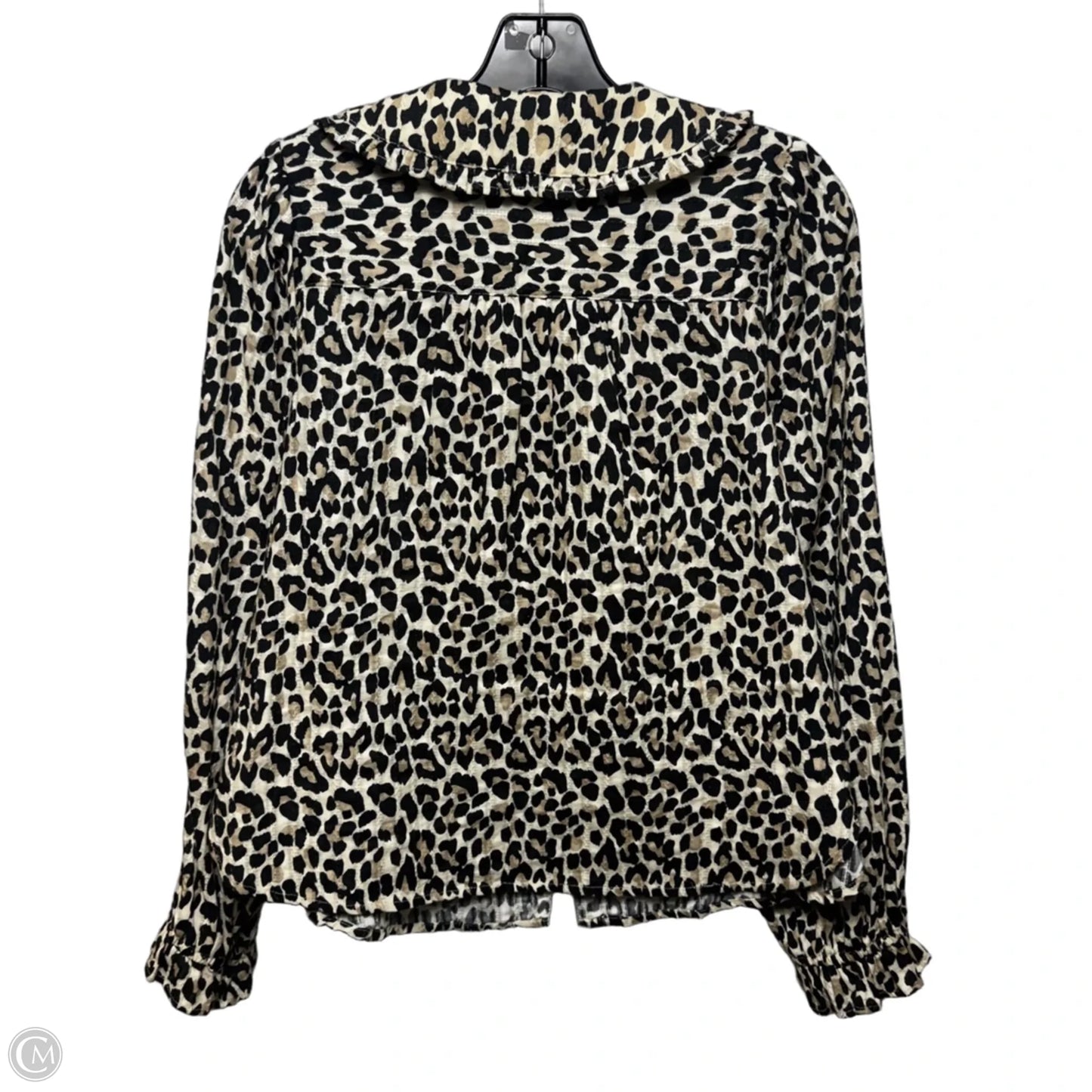 Top Long Sleeve By Pilcro In Animal Print, Size: S