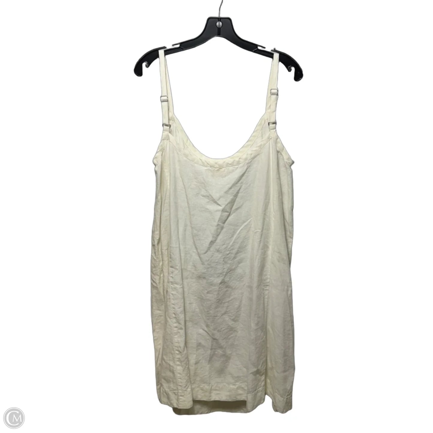 Linen Dress Casual Short By Eileen Fisher In Cream, Size: 2x