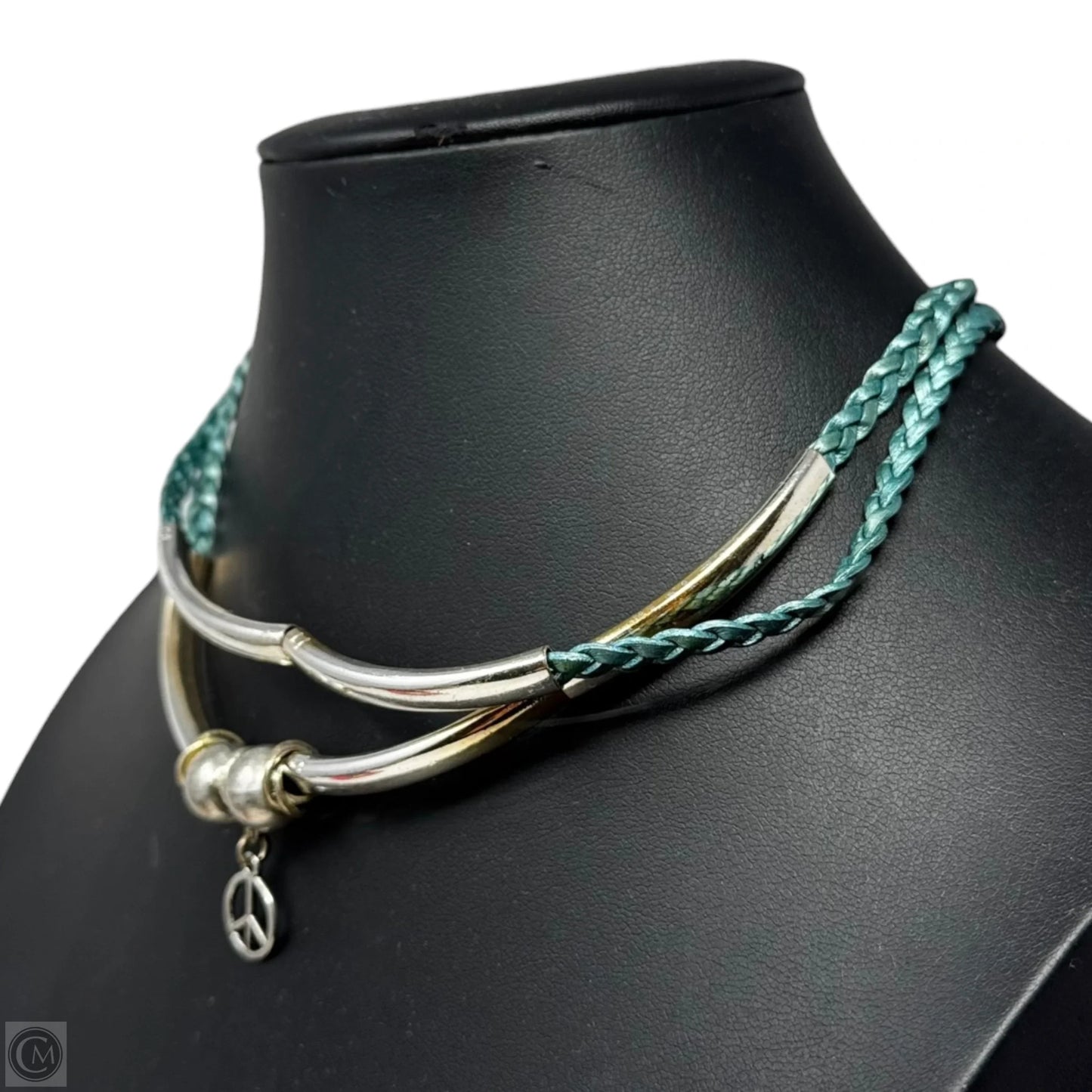 Braided Tubular Bead Choker Necklace By Lizzy James