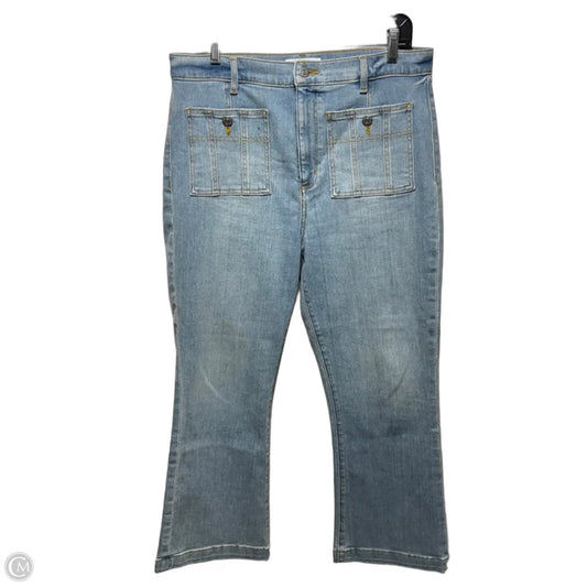 Jeans Bootcut By Loft In Blue Denim, Size: 12