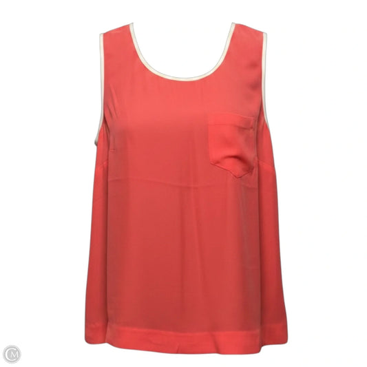 Sleeveless Silk Tank Top By J. Crew In Orange, Size: 0p