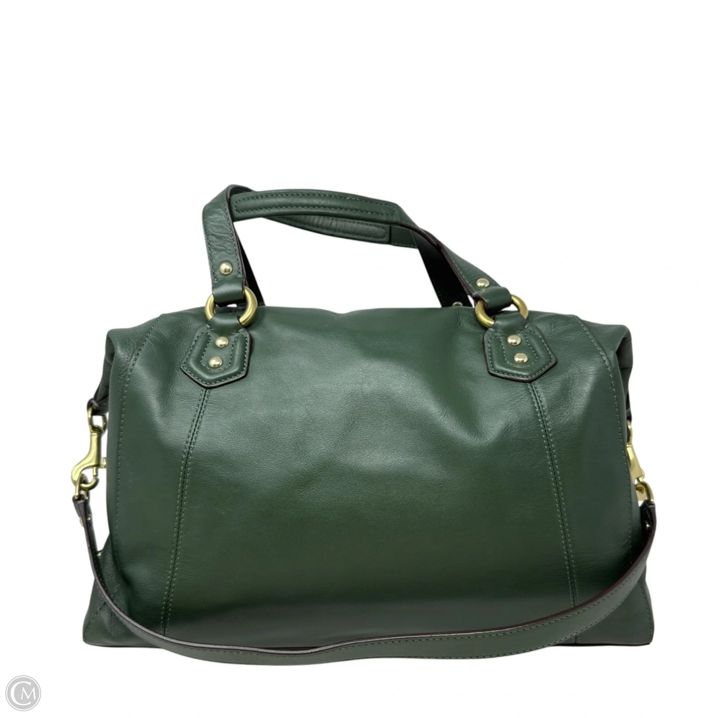 Campbell Leather Satchel Designer By Coach, Size: Large
