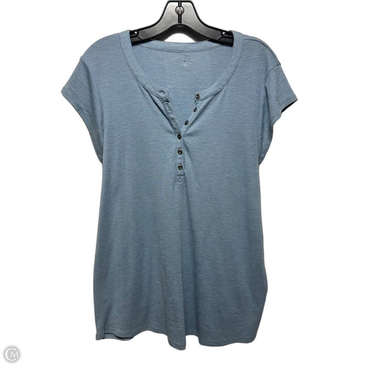Top Short Sleeve By Wonderly In Blue, Size: Xl