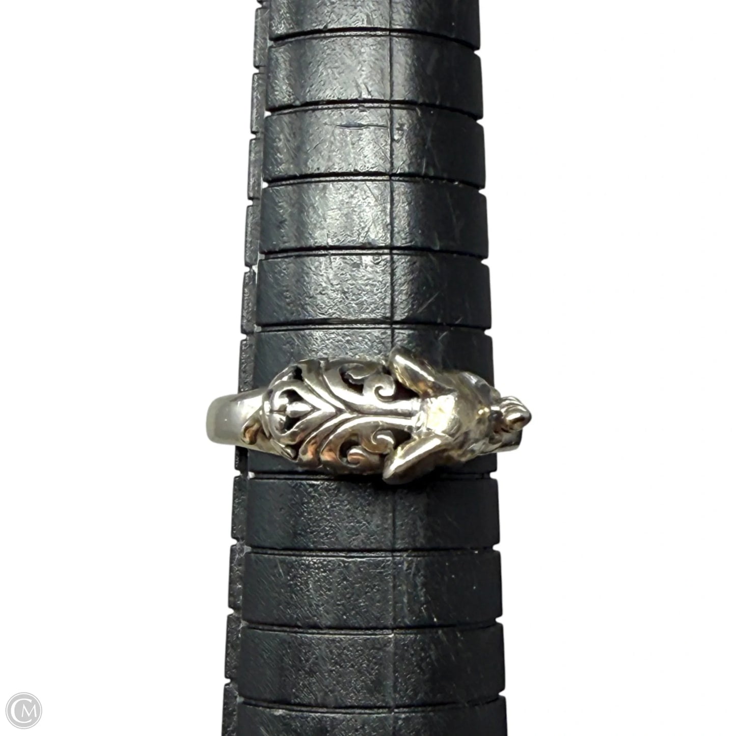 Sterling Silver & Abalone Inlay Elephant Ring By ATI, Size: 8