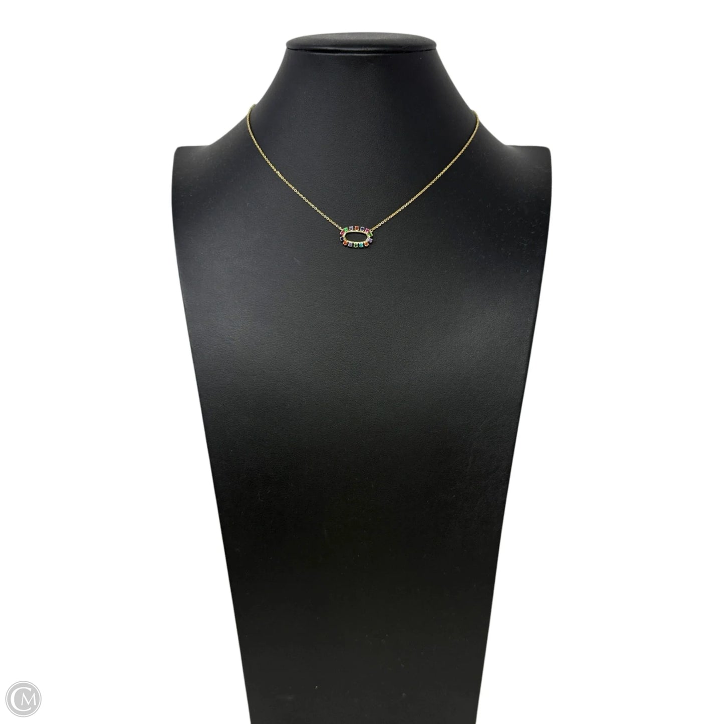 Elisa 14k Gold Plated Over Brass Open Frame Necklace By Kendra Scott