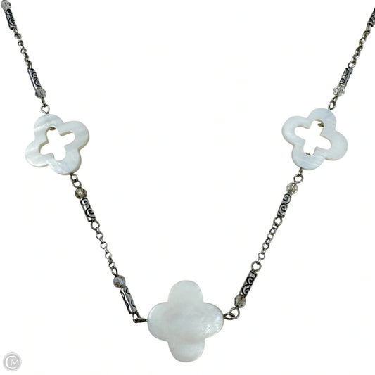 Mother of Pearl Clover Station Necklace By Brighton
