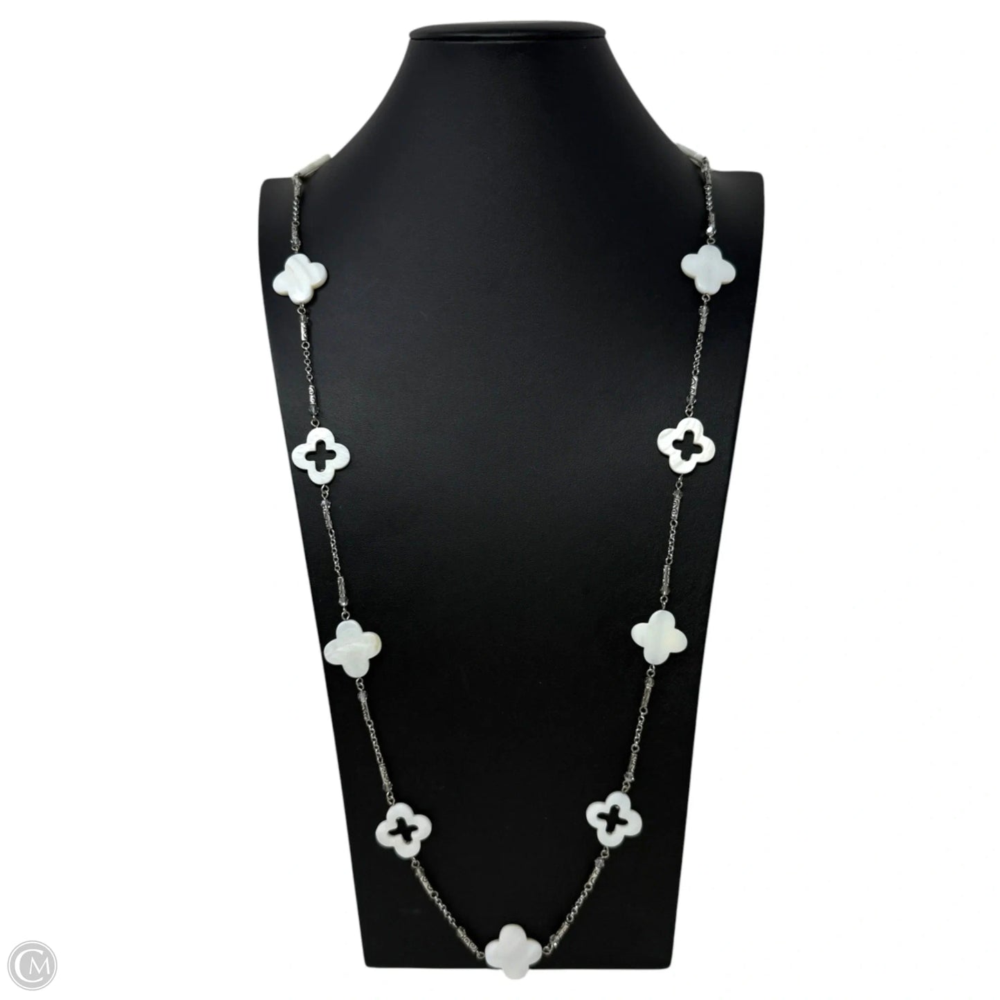 Mother of Pearl Clover Station Necklace By Brighton