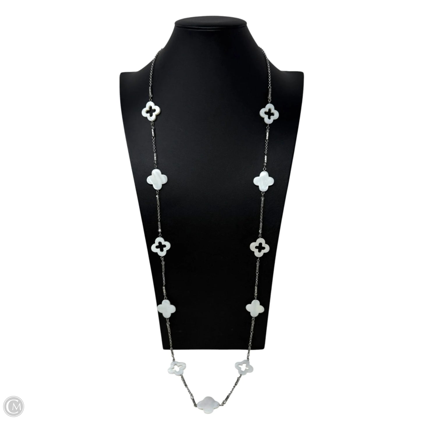 Mother of Pearl Clover Station Necklace By Brighton