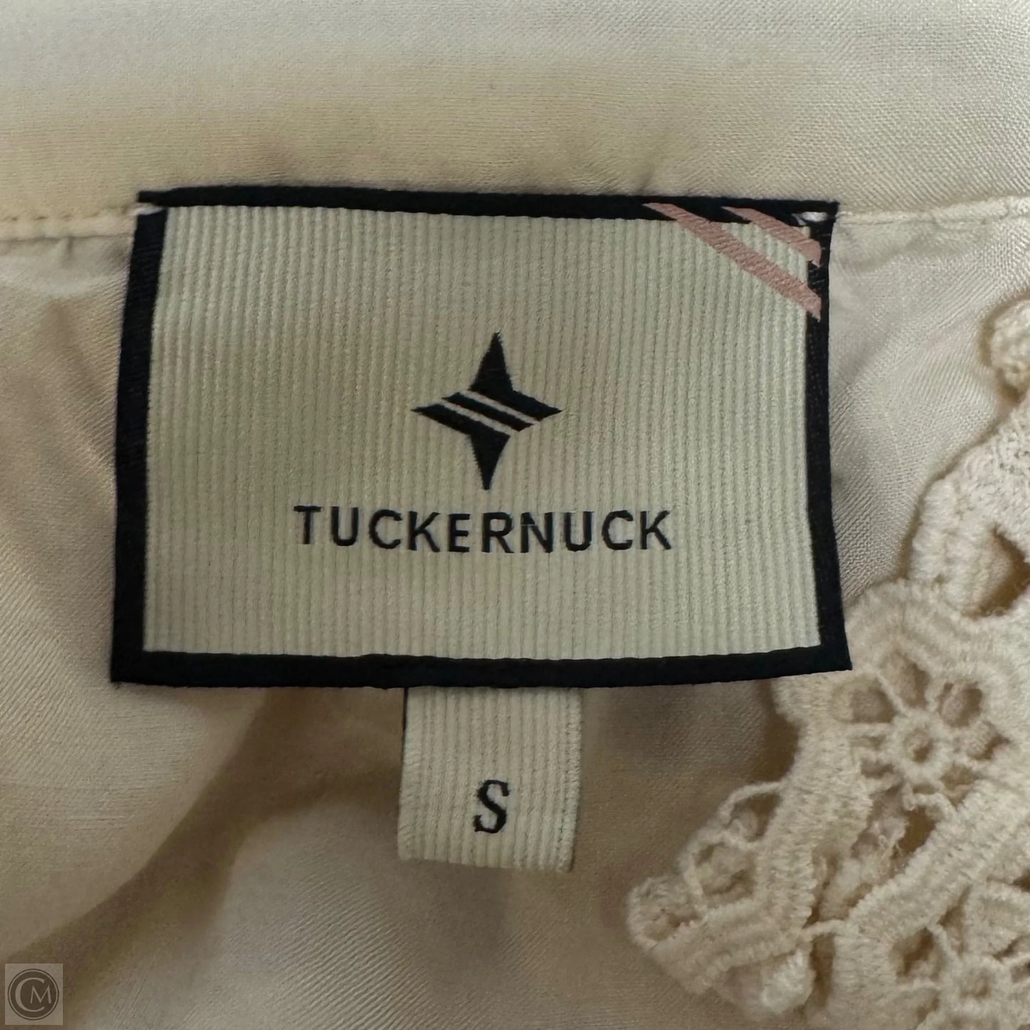 Crawford Crochet Lace Dress Casual Short By Tuckernuck In Cream, Size: S