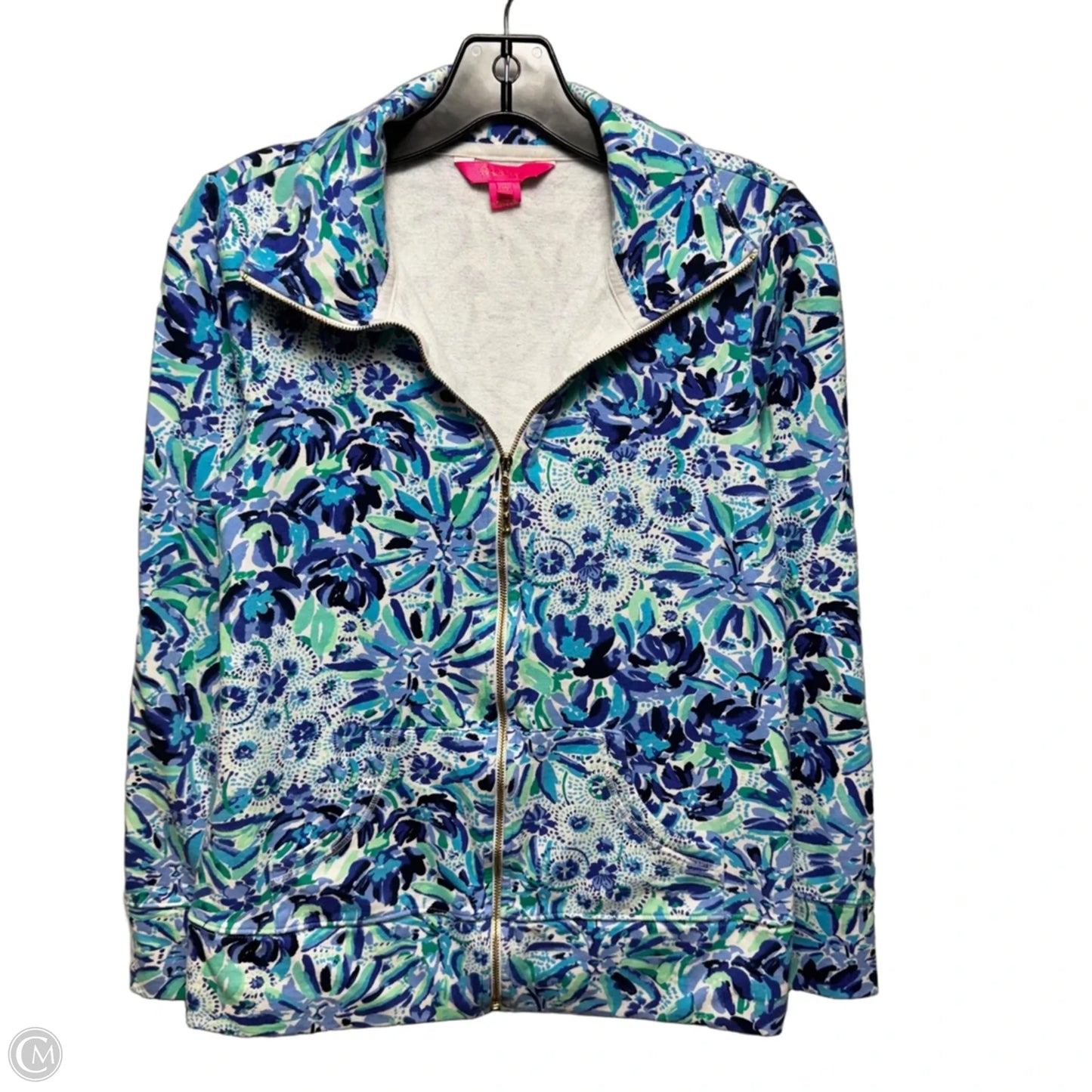 Leona Jacket Designer By Lilly Pulitzer In Blue & Green, Size: Xs