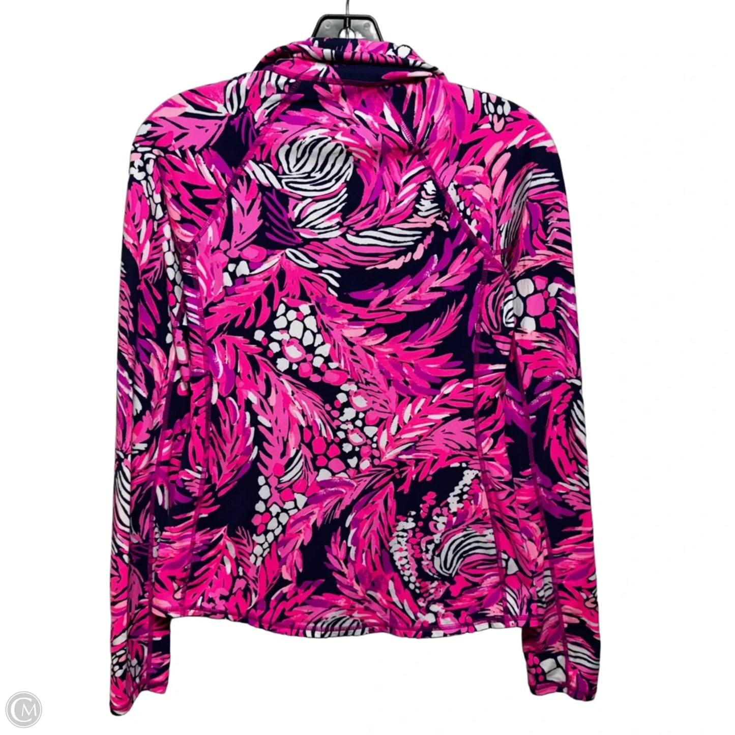 Kapri Athletic Jacket Designer By Lilly Pulitzer In Pink & Purple, Size: Xs