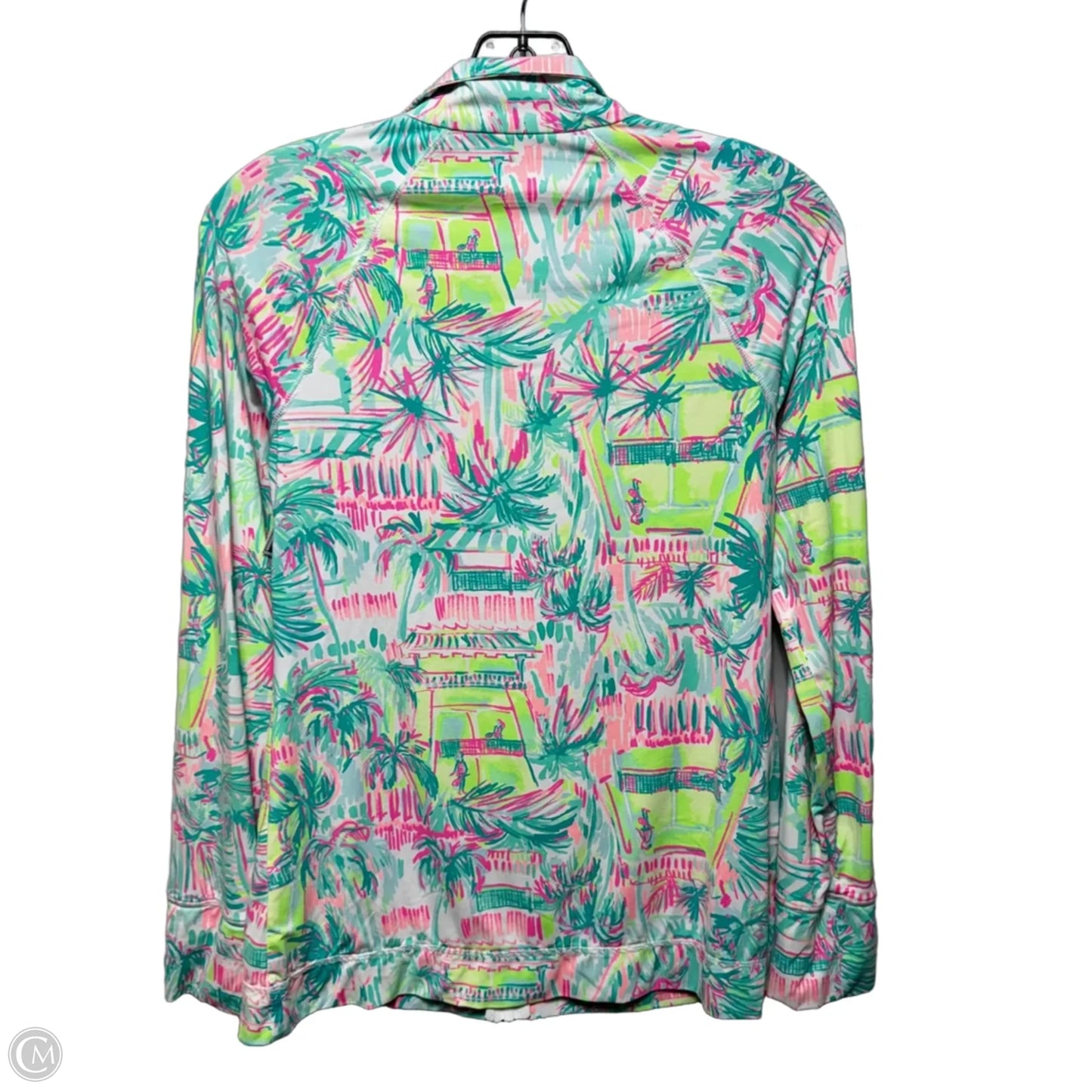 Hadlee Athletic Jacket Designer By Luxletic Lilly Pulitzer In Green & Yellow, Size: Xs