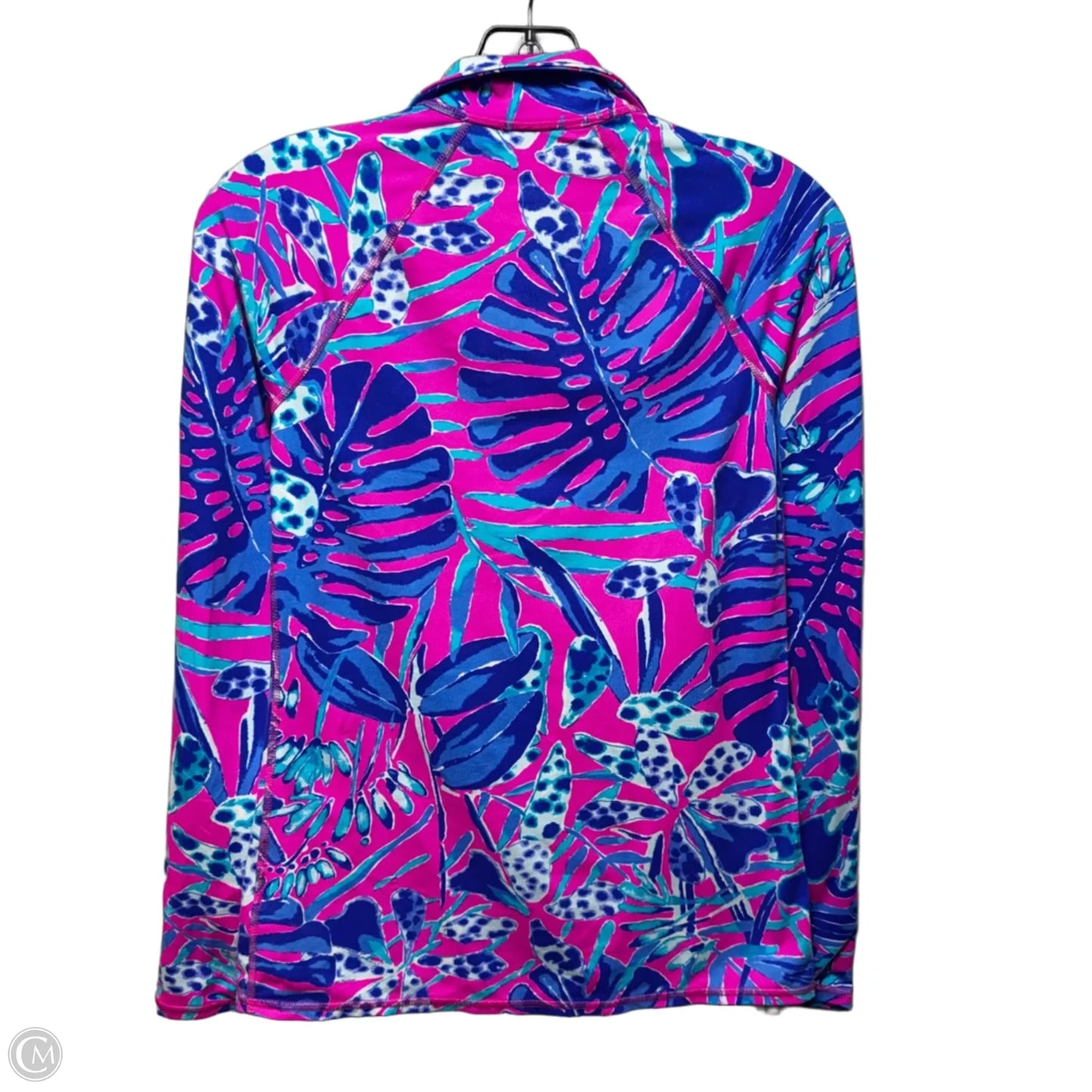 Serena Athletic Jacket Designer By Lilly Pulitzer In Pink & Purple, Size: Xs