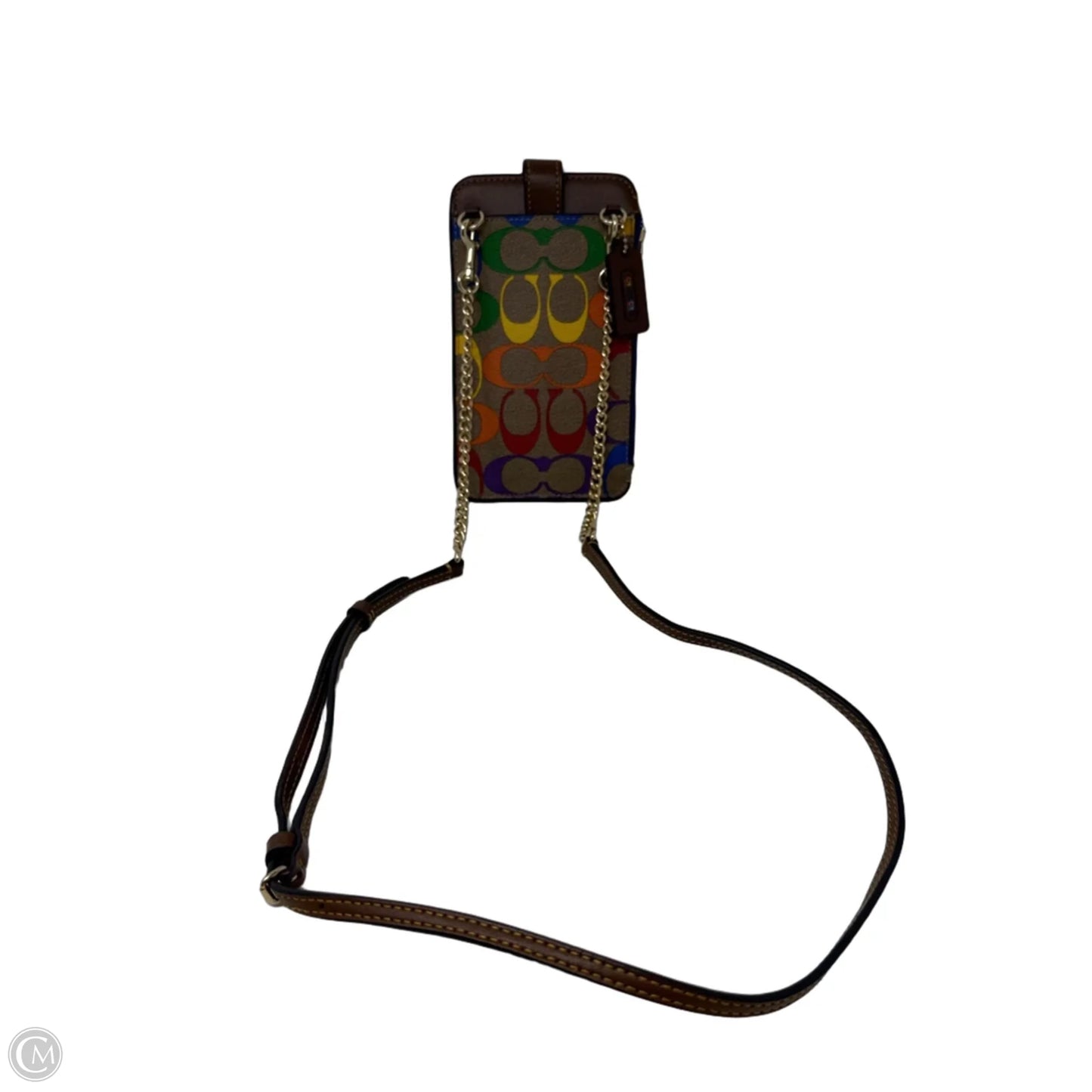 Signature Rainbow Phone Crossbody By Coach, Size: Small