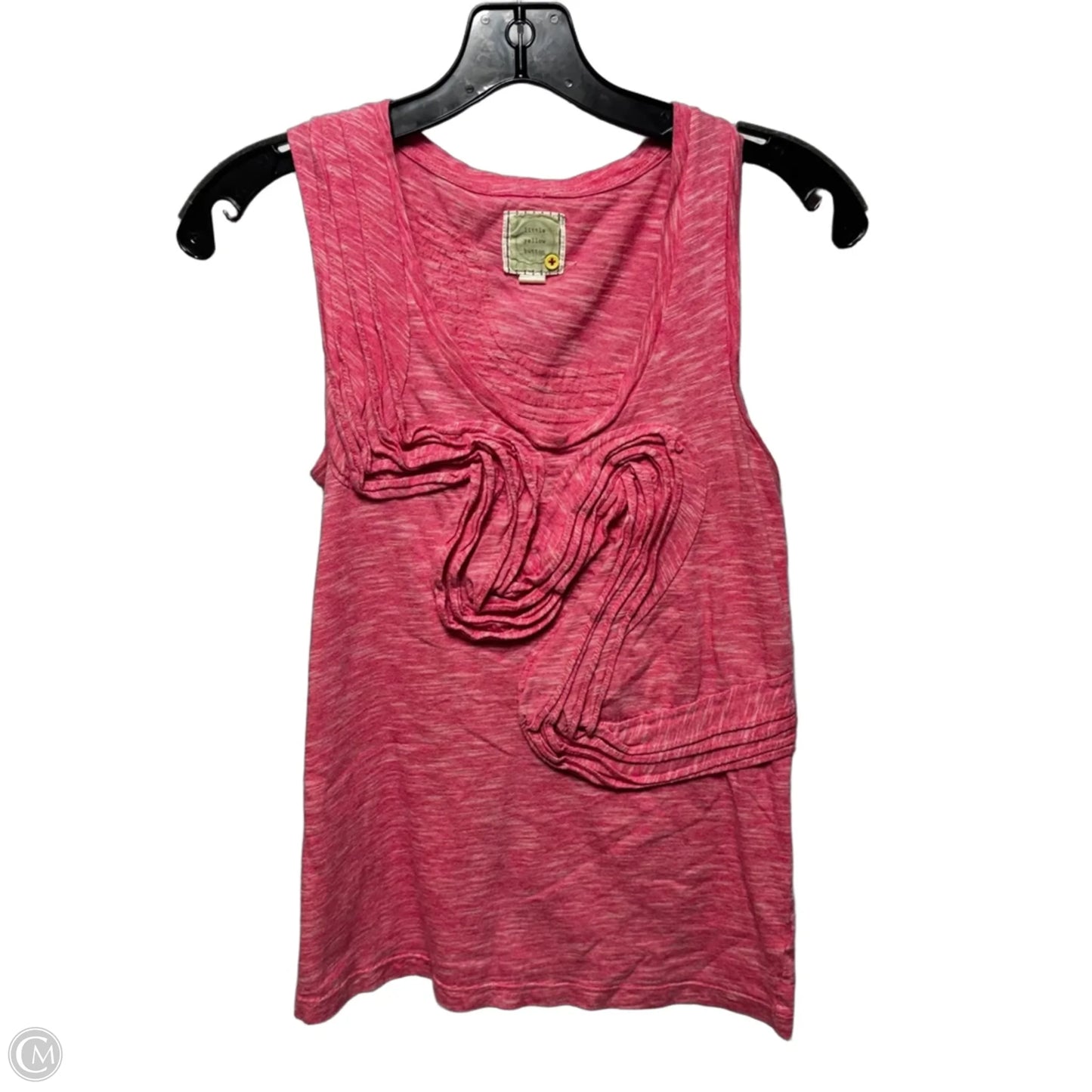 Top Sleeveless By Little Yellow Button In Pink, Size: S
