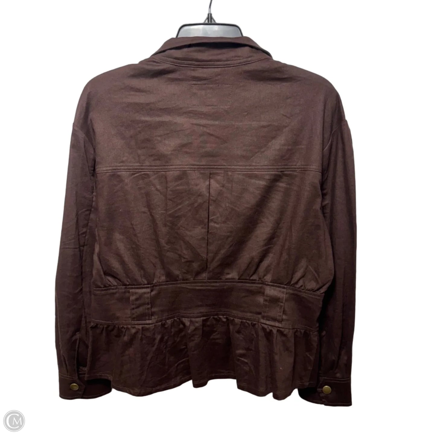 Linen Blend Jacket Other By Banana Republic In Brown, Size: M