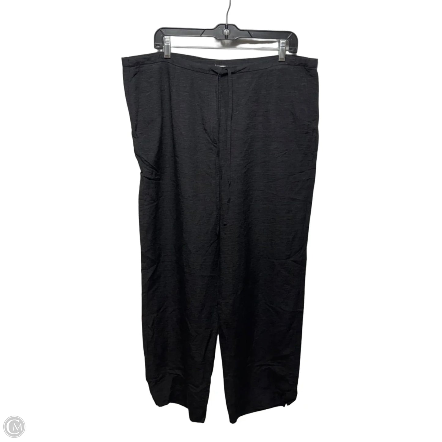 Silk Pants Lounge By Due Per Due Collection In Black, Size: 16