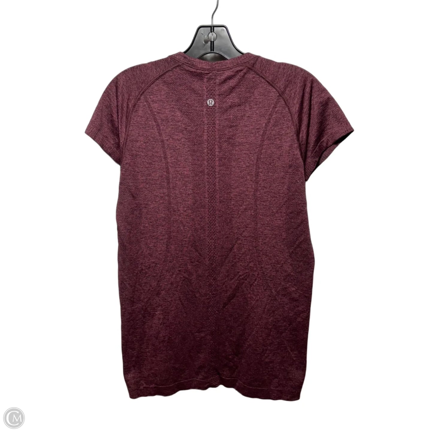 Athletic Top Short Sleeve By Lululemon In Purple, Size: 10