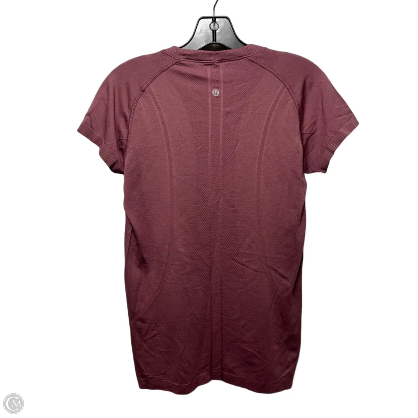 Athletic Top Short Sleeve By Lululemon In Purple, Size: 10
