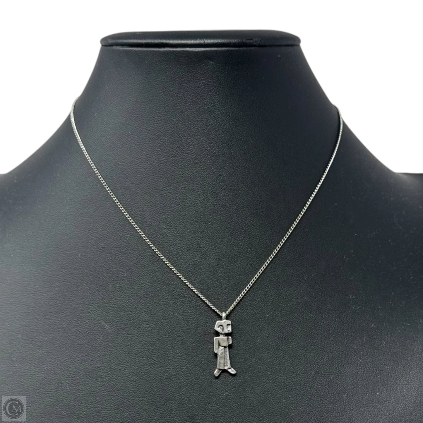 Cubist Figure Pendant Necklace