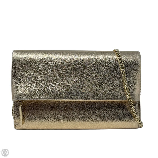 Metallic Leather Evening Bag By Henri Bendel, Size: Small