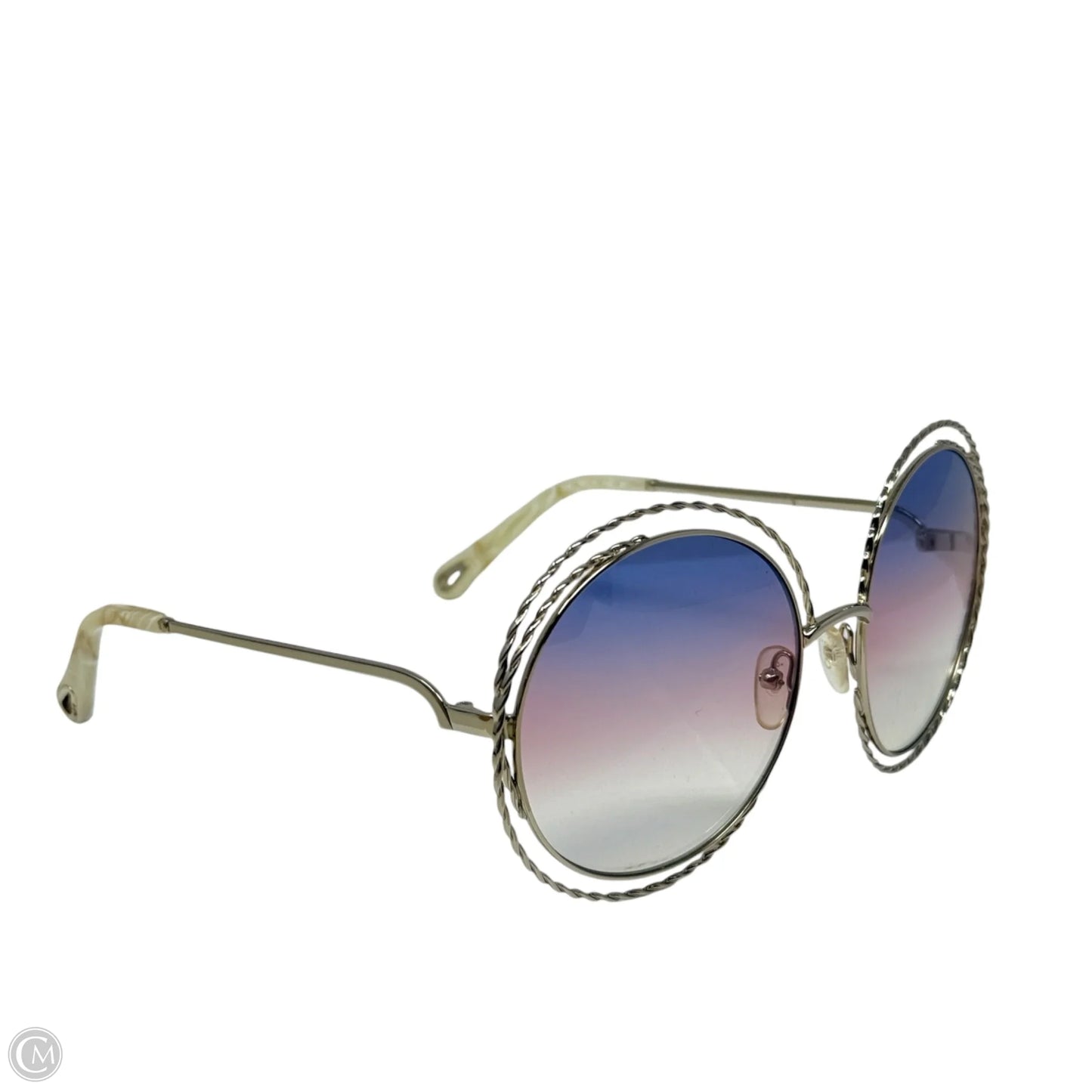 Carlina Twist CE114ST Sunglasses Luxury Designer By Chloe, Size: Large