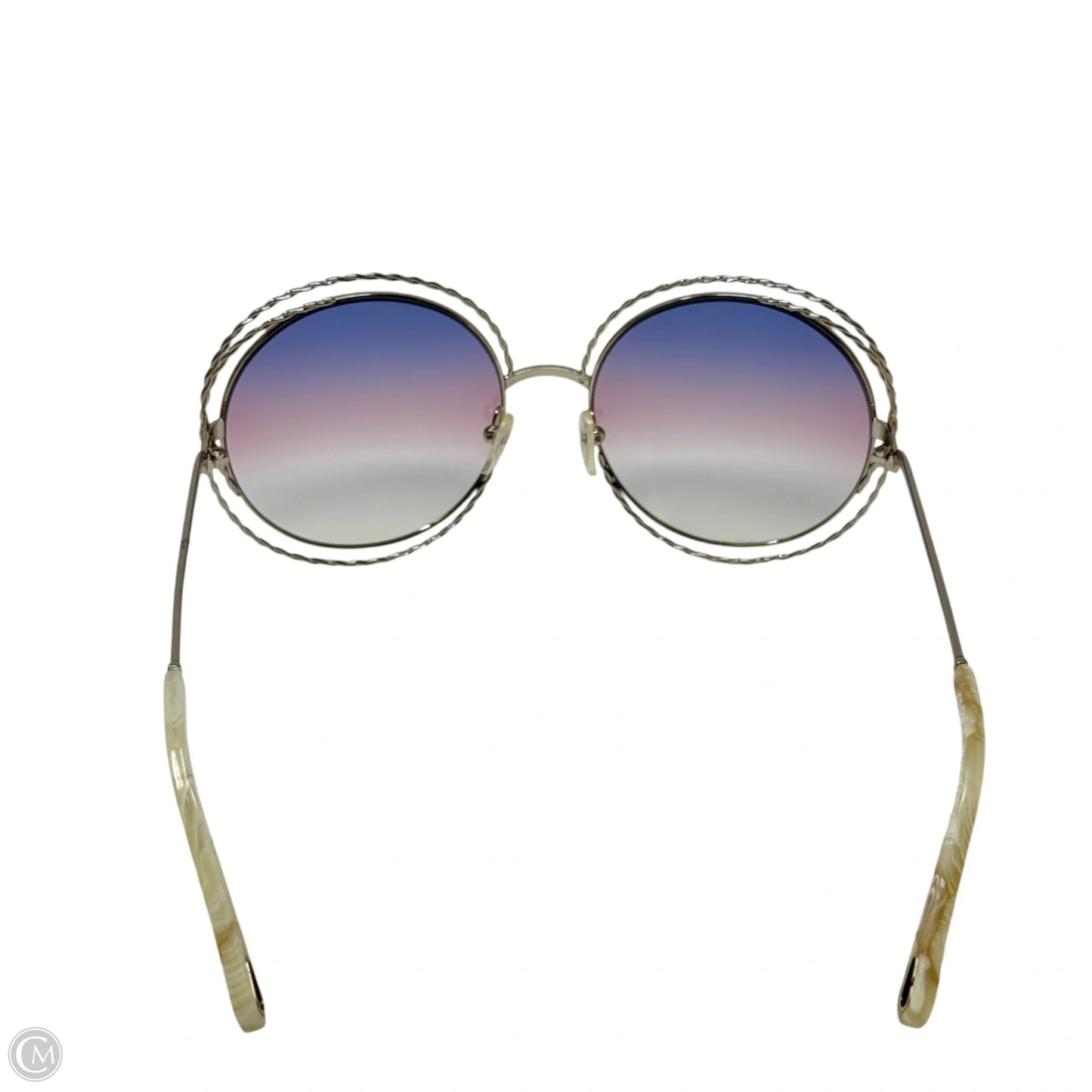 Carlina Twist CE114ST Sunglasses Luxury Designer By Chloe, Size: Large
