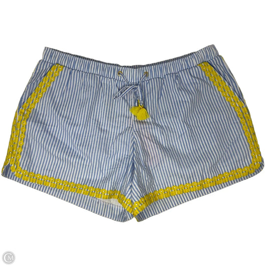 Katia Embroidered Shorts Designer By Lilly Pulitzer In Striped Pattern, Size: L