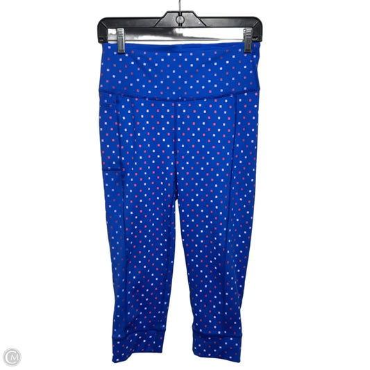 Athletic Leggings Pants Designer By Luxletic Lilly Pulitzer In Blue & Pink, Size: M
