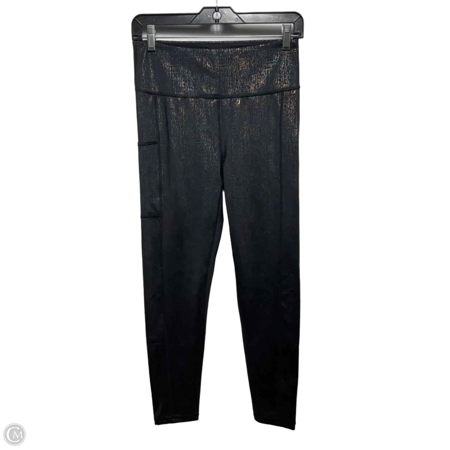 Athletic Leggings Pants Designer By Luxletic Lilly Pulitzer In Black & Gold, Size: M