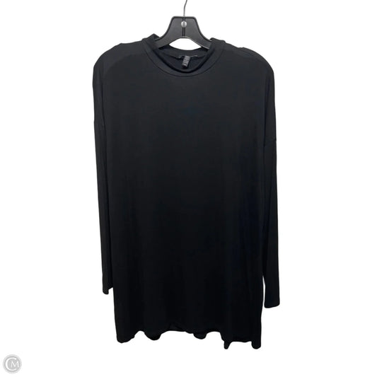 Long sleeve Dress Casual Short By Eileen Fisher In Black, Size: M