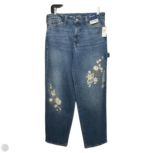 Jeans Straight By Old Navy In Blue Denim, Size: 8