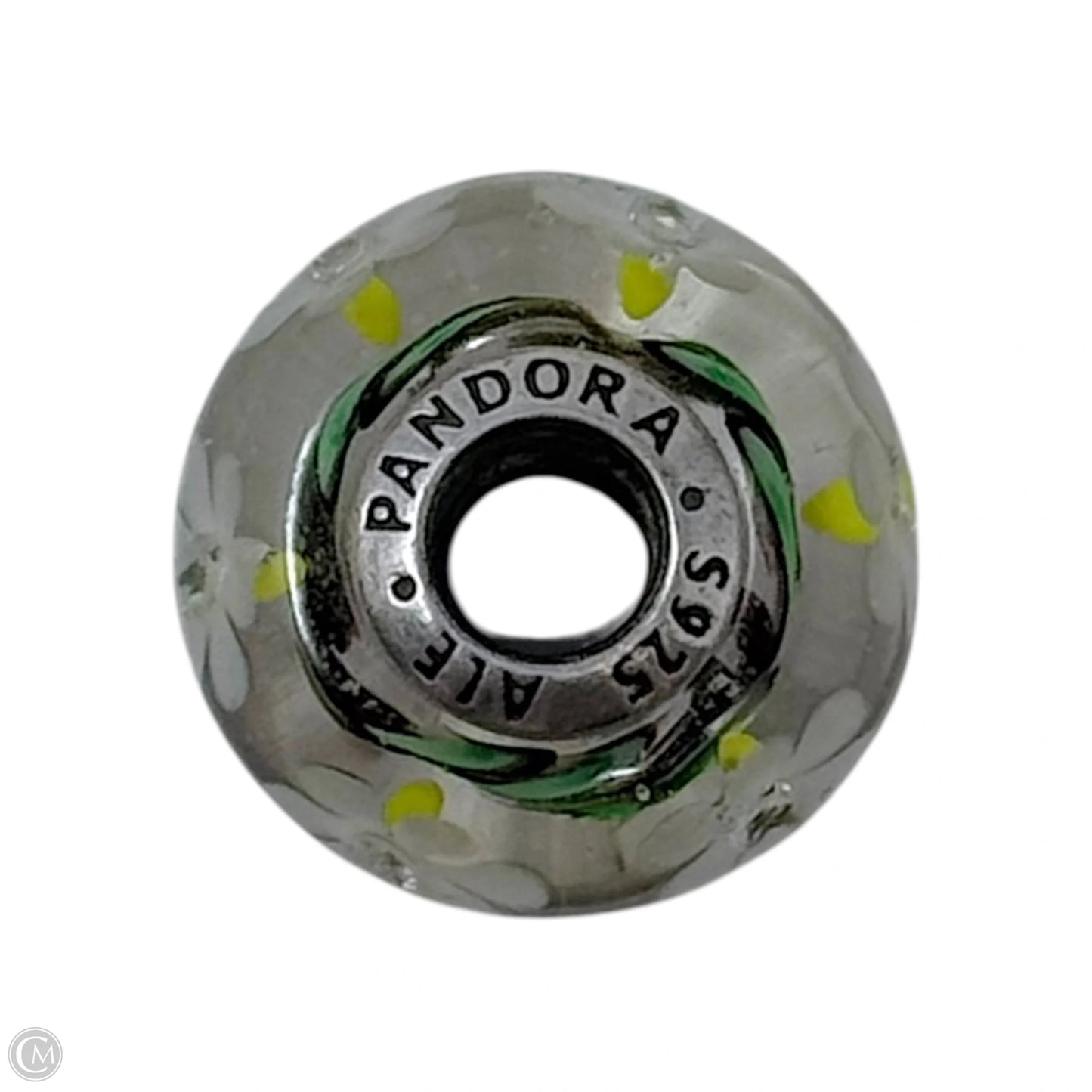 Wild Flowers Murano Glass & Sterling Bracelet Charm By Pandora