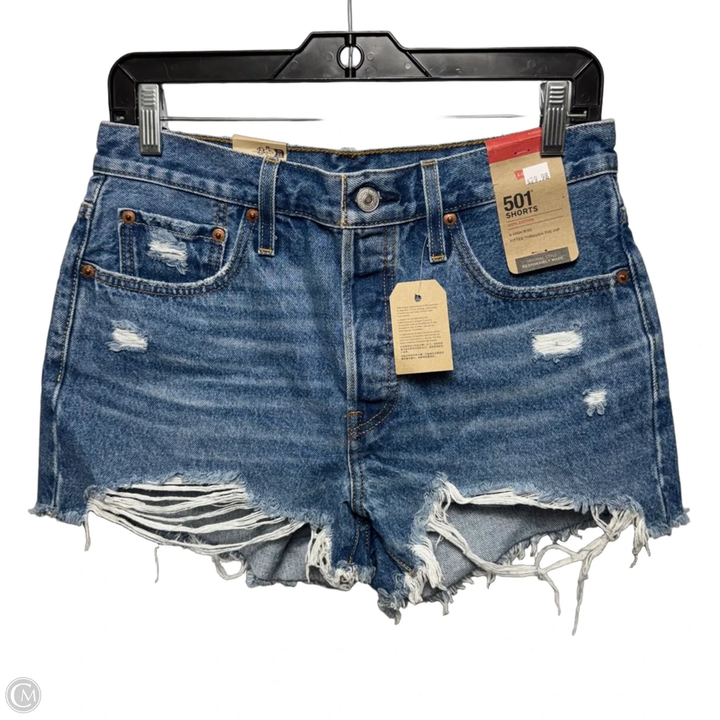 Shorts By Levis In Blue Denim, Size: 6/28