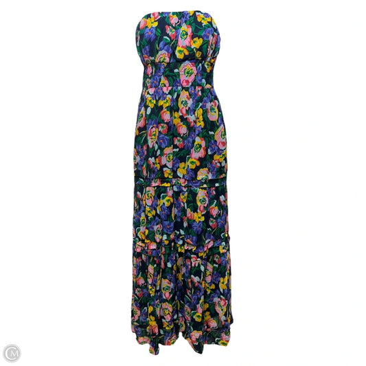 The Somerset Strapless Maxi Dress By Anthropologie In Floral Print, Size: S