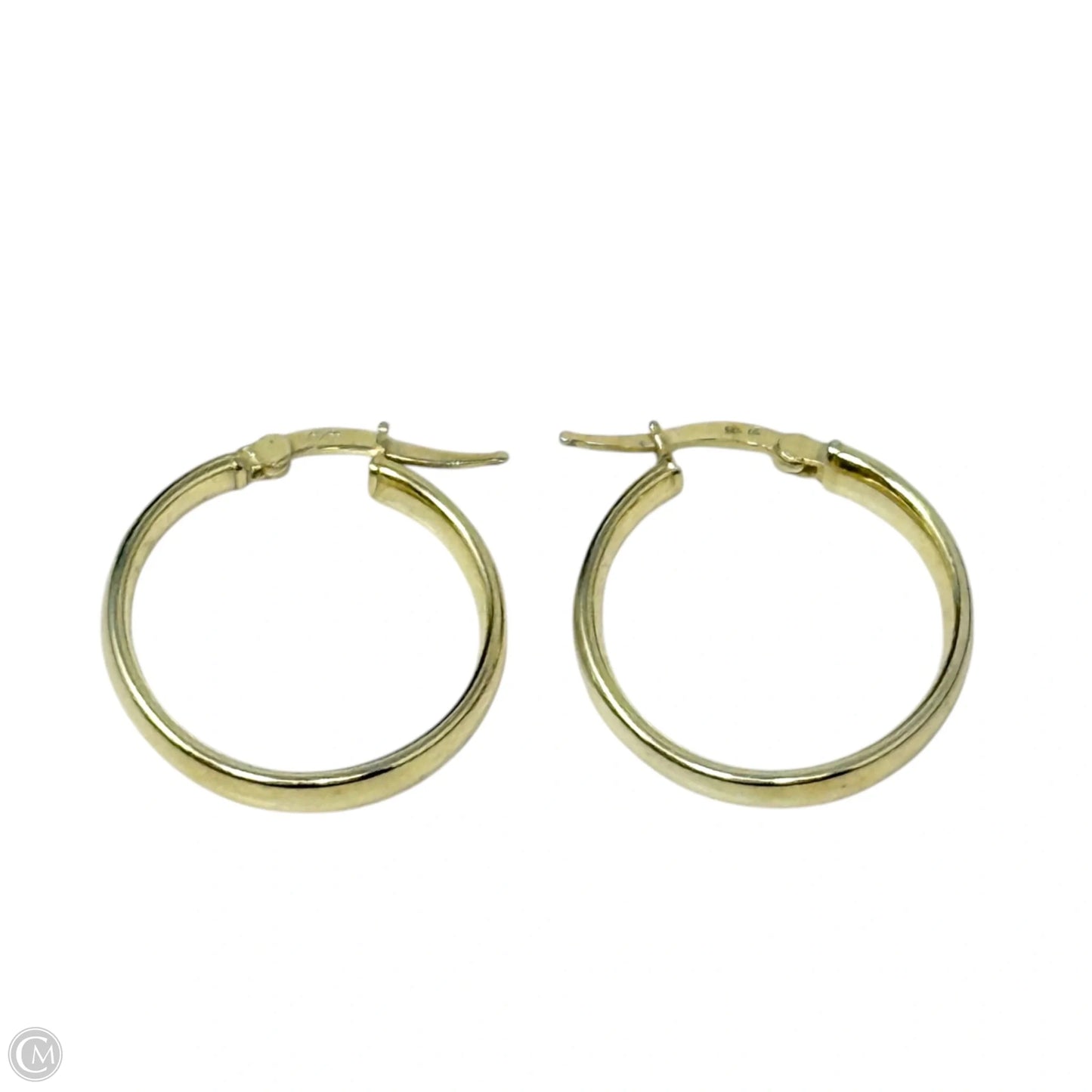 Gold Over Sterling Silver Hoop Earrings