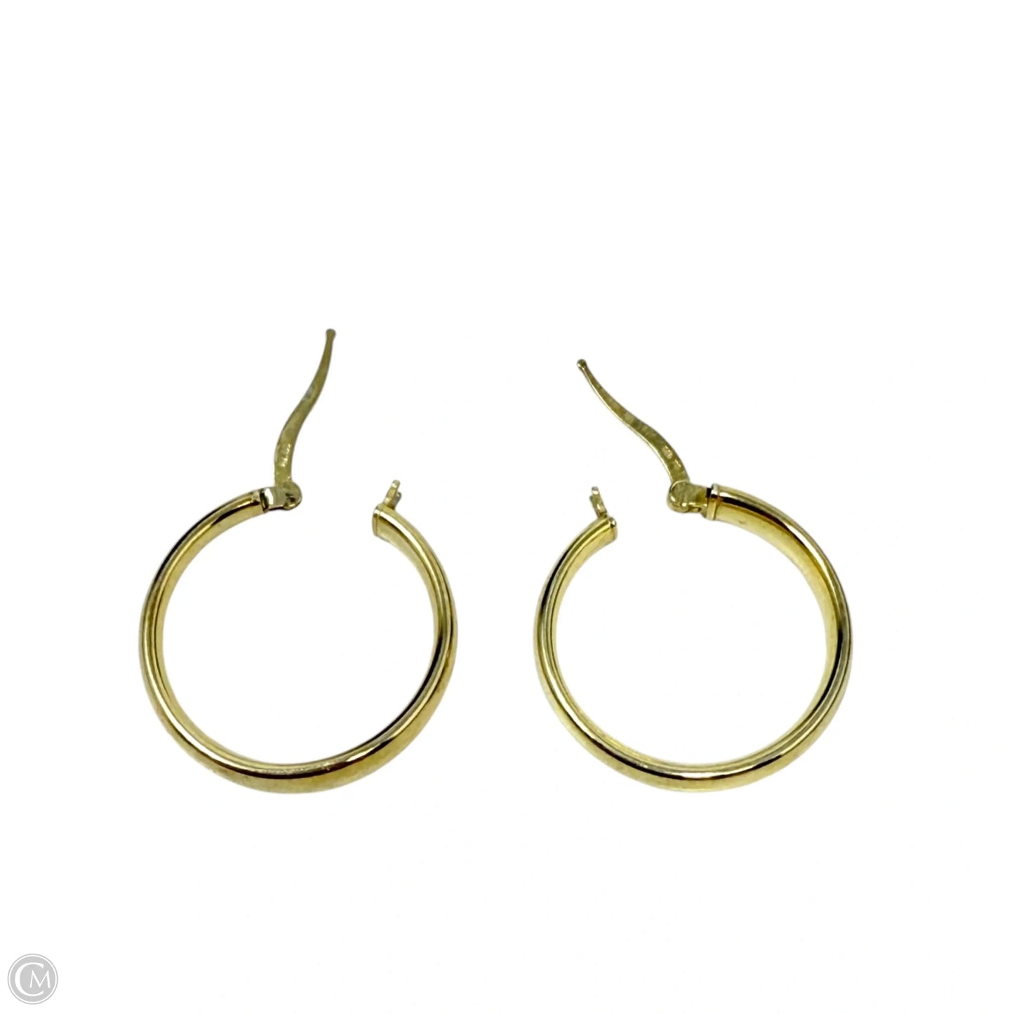 Gold Over Sterling Silver Hoop Earrings