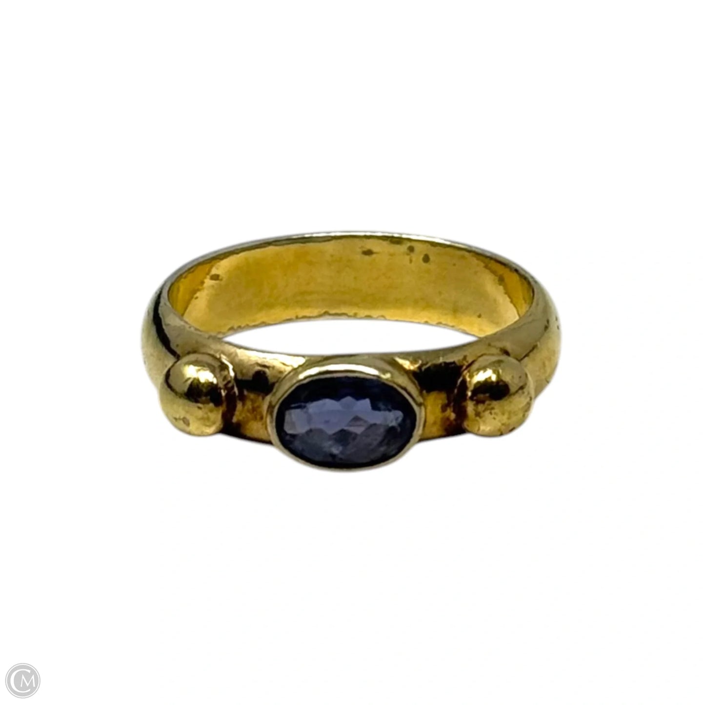 AS IS Nepalese Gold Over Sterling Ring 7.5