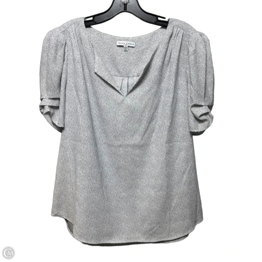 Top Short Sleeve By Maison Damelie In Polkadot Pattern, Size: Xl