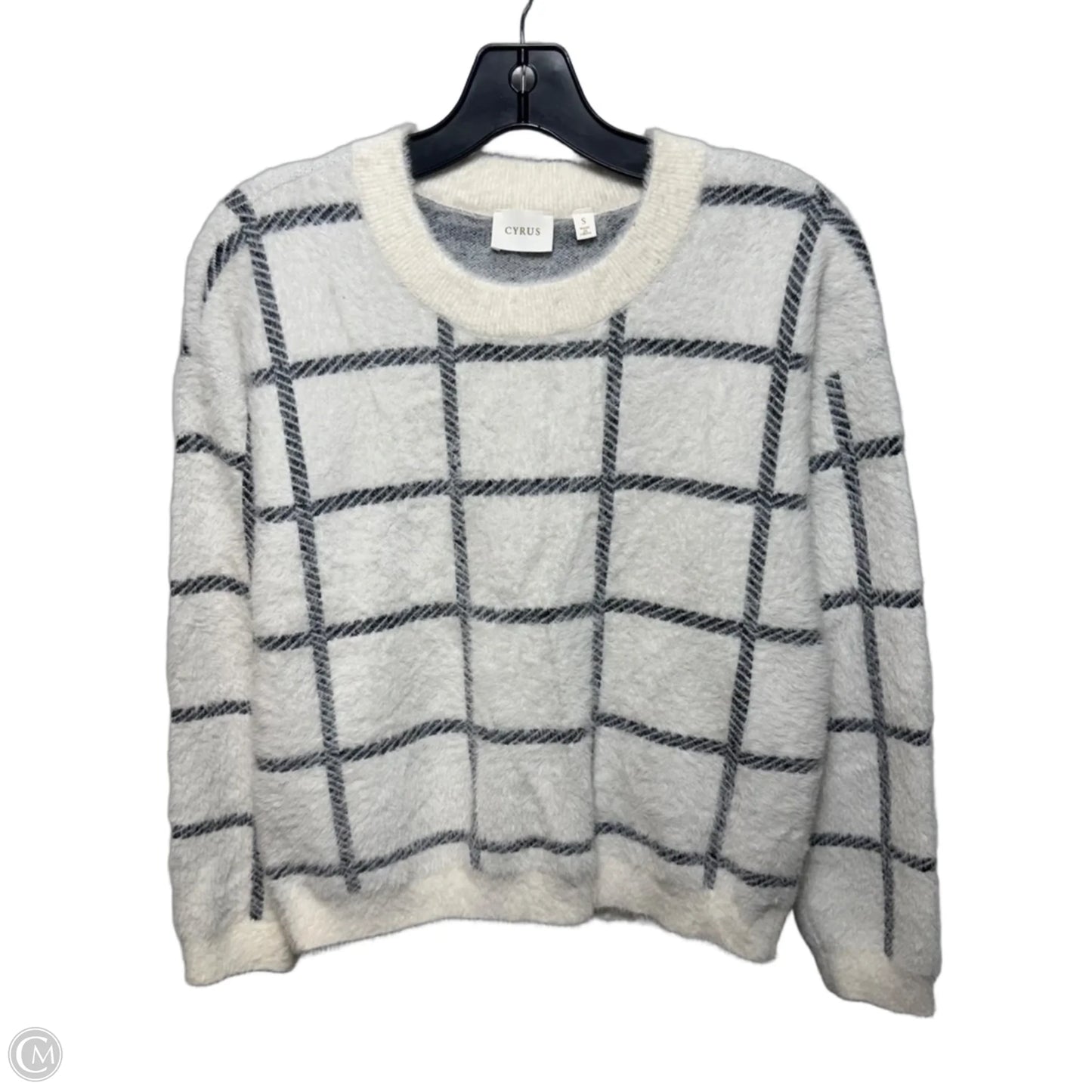 Sweater By Cyrus In Black & White, Size: S