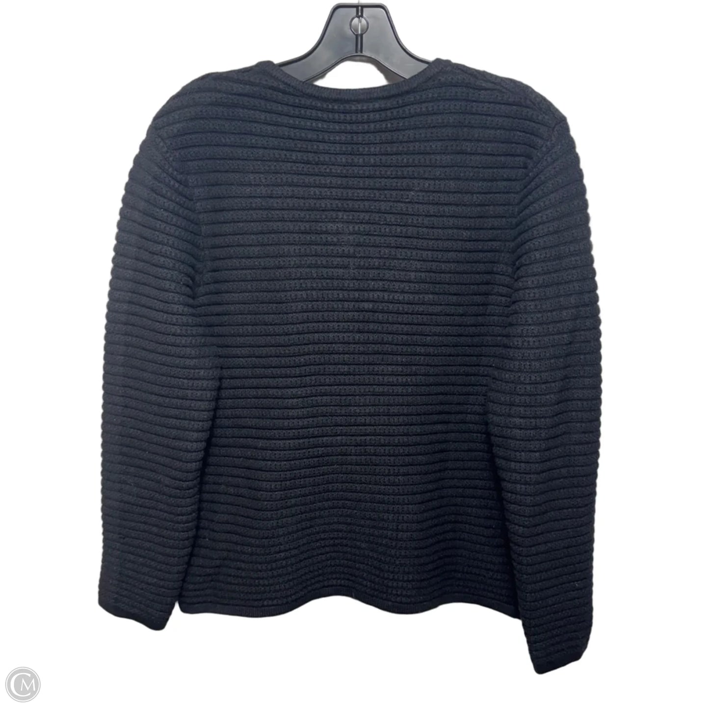 Sweater Cardigan By Hilary Radley In Black, Size: L