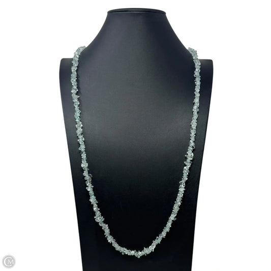 Long Stone Chip Necklace