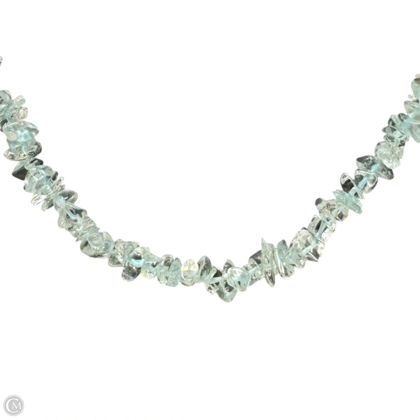 Long Stone Chip Necklace