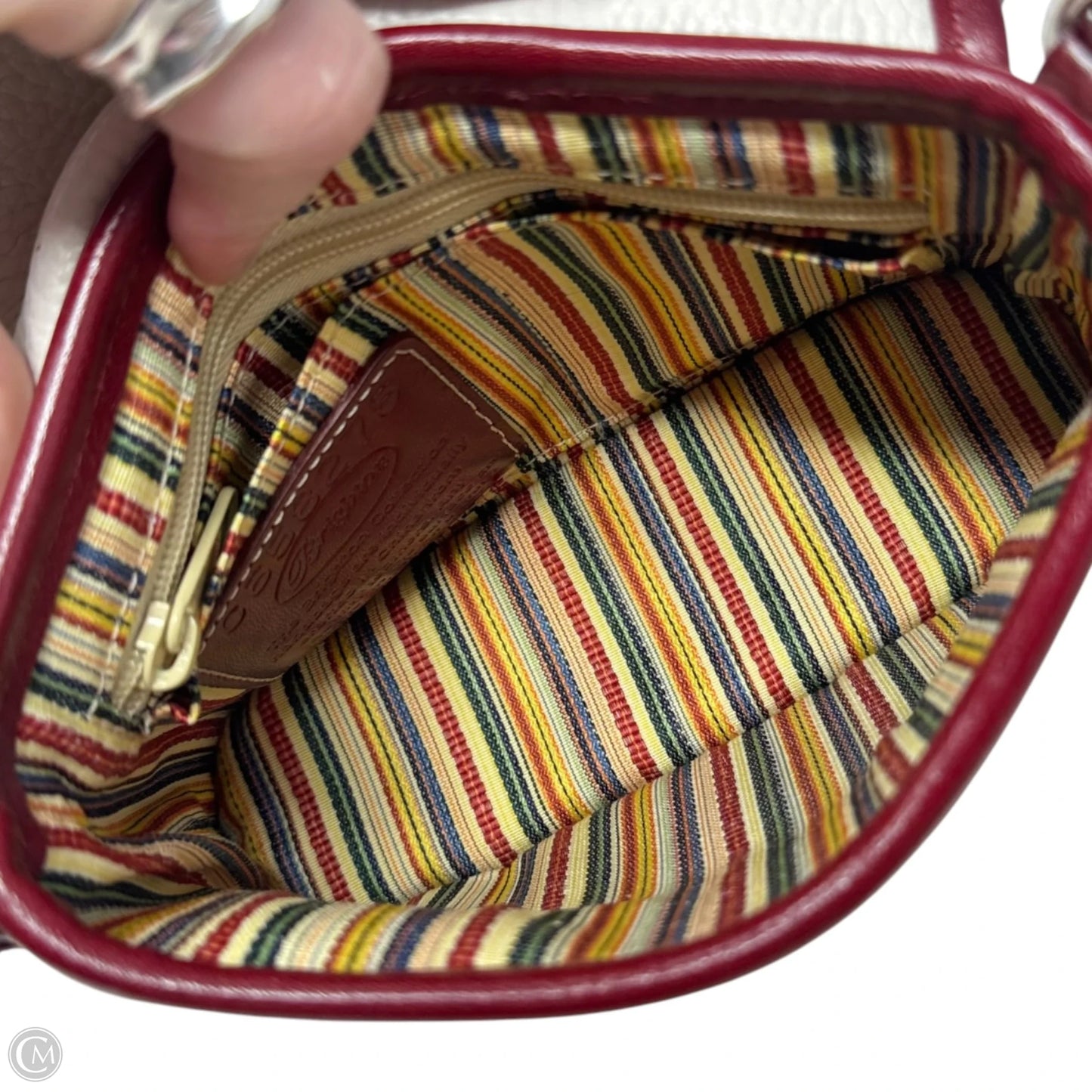 Vintage Croc Trim Crossbody Leather By Brighton, Size: Small
